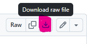 Github download icon